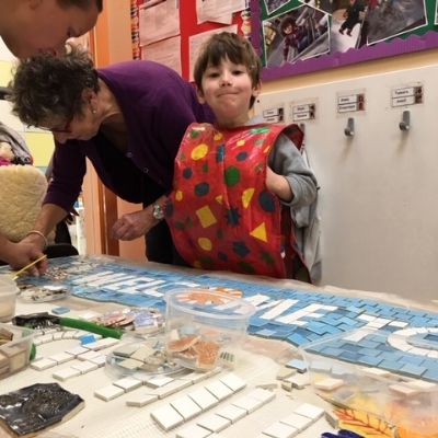 We made mosaics with artyface.co.uk